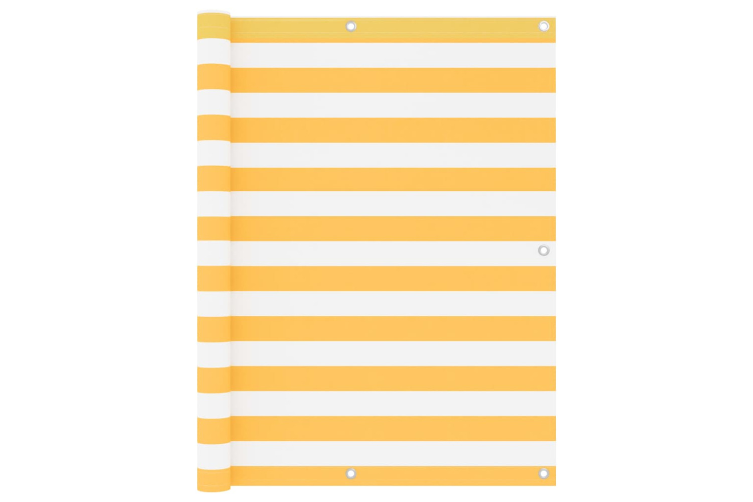 vidaXL 134908 Balcony Screen White And Yellow 120x300cm Oxford Fabric