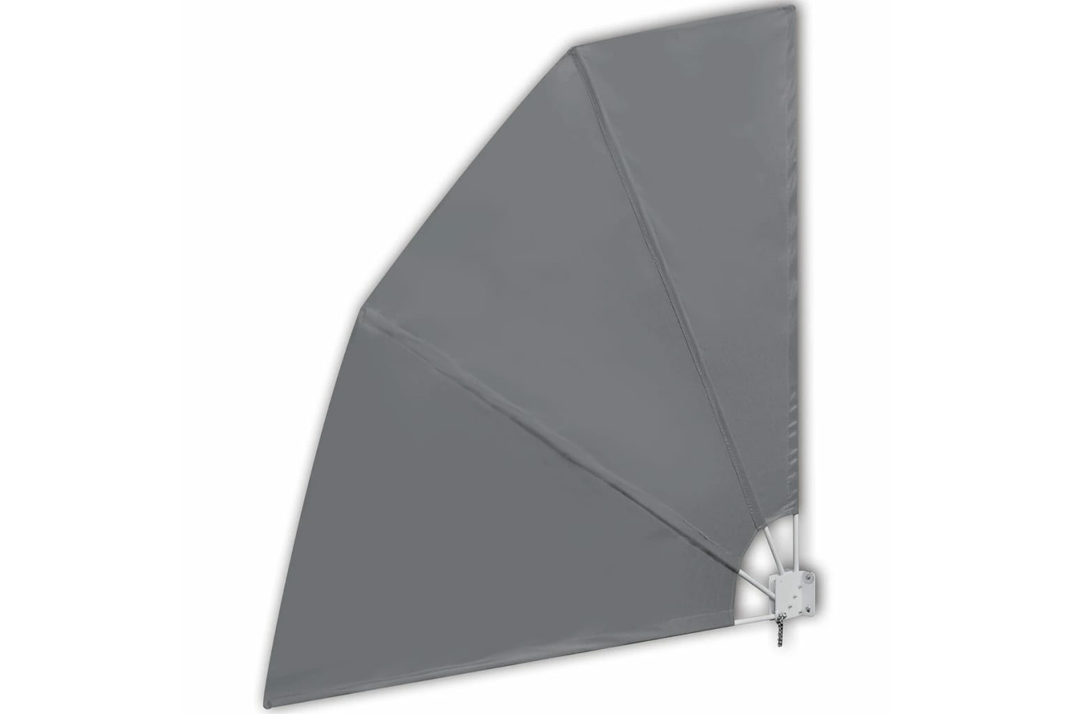 vidaXL 41573 Collapsible Balcony Side Awning Grey 210x210cm