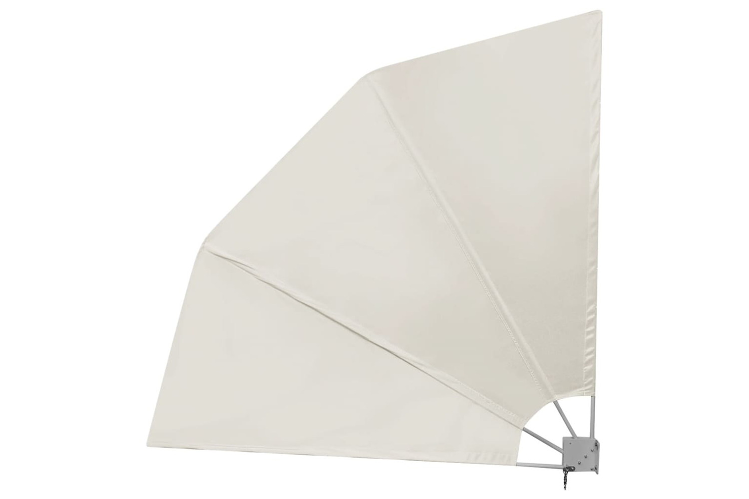vidaXL 41576 Collapsible Balcony Side Awning Cream 210x210cm