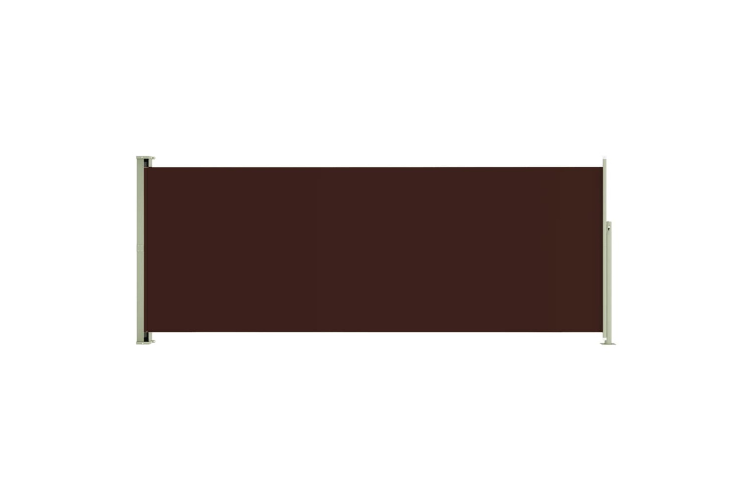 vidaXL 317829 Patio Retractable Side Awning 117x300cm Brown