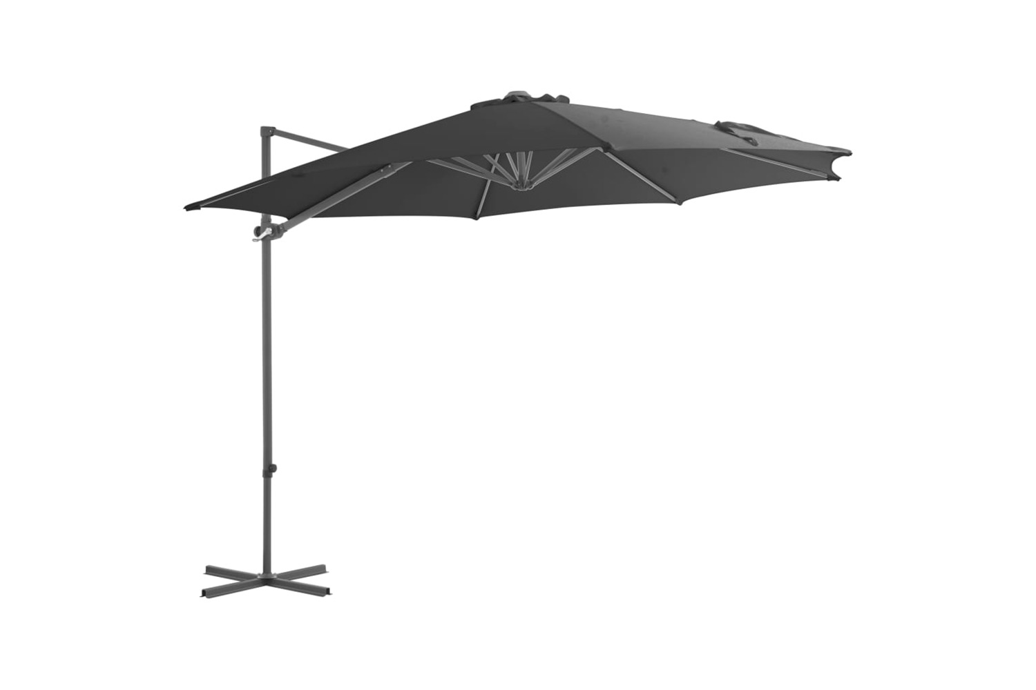 vidaXL 44630 Cantilever Umbrella With Steel Pole Anthracite 300cm