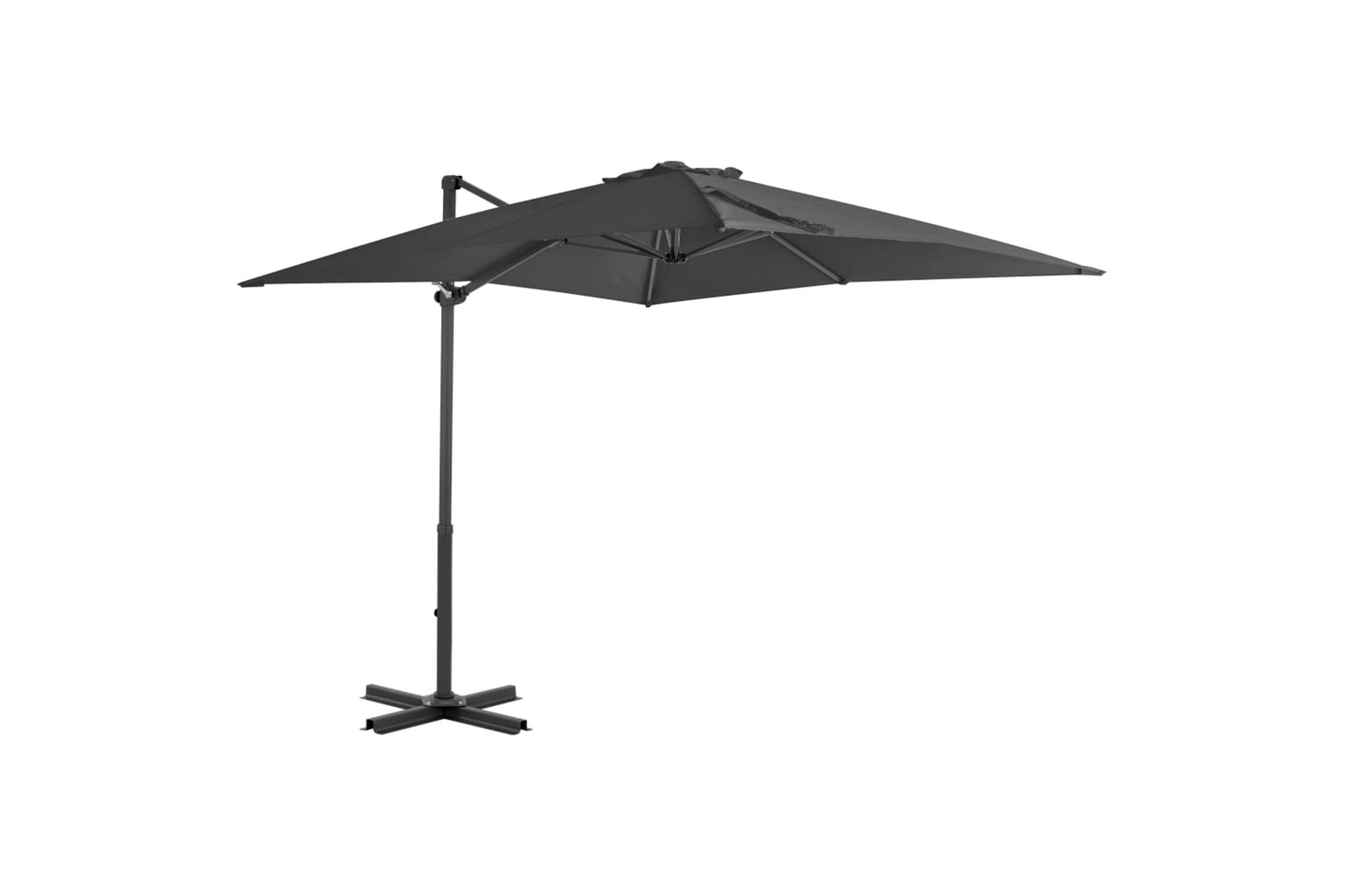 vidaXL 44618 Cantilever Umbrella With Aluminium Pole Anthracite 250x250cm