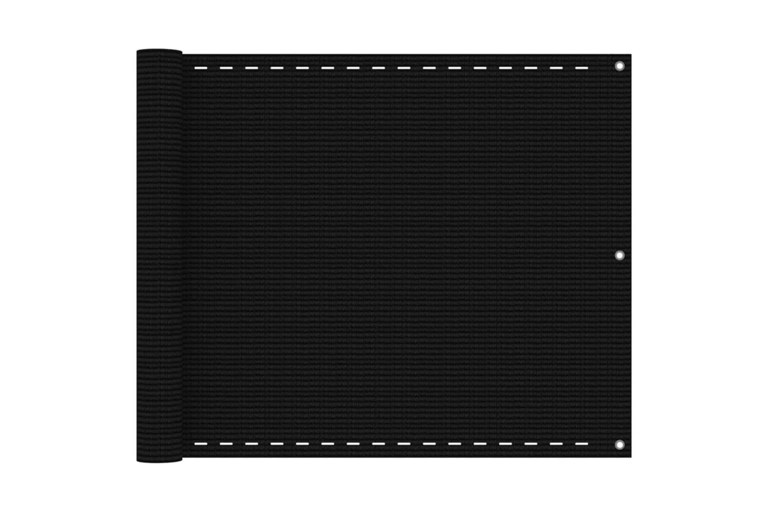 vidaXL 311028 Balcony Screen Black 75x300cm Hdpe