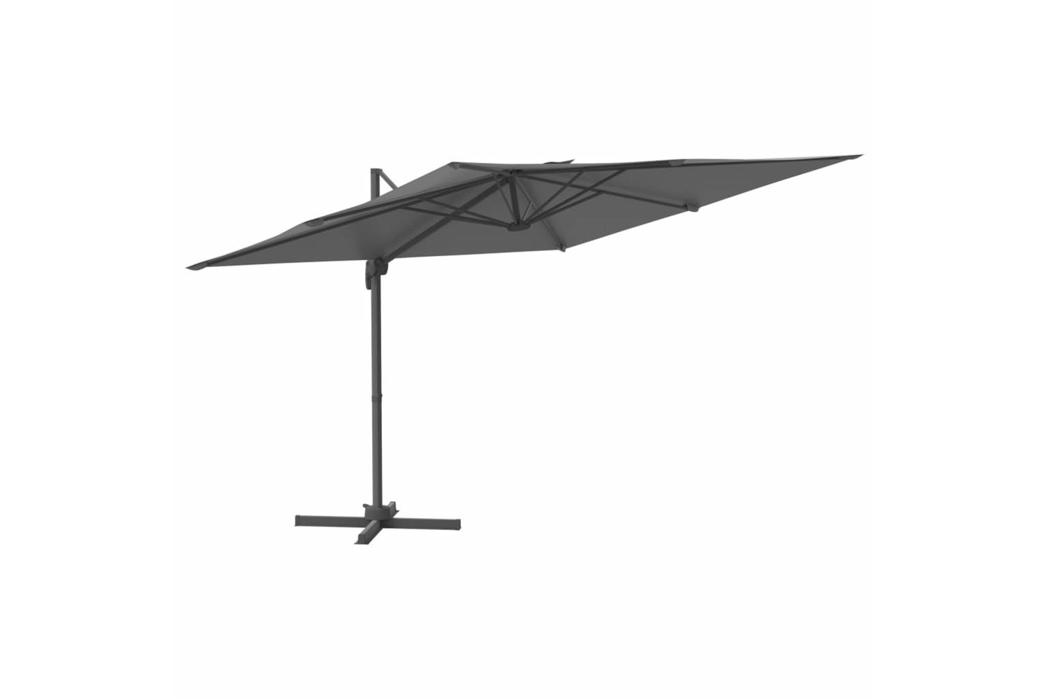 Vidaxl 319916 Cantilever Umbrella With Aluminium Pole Anthracite 400x300 Cm