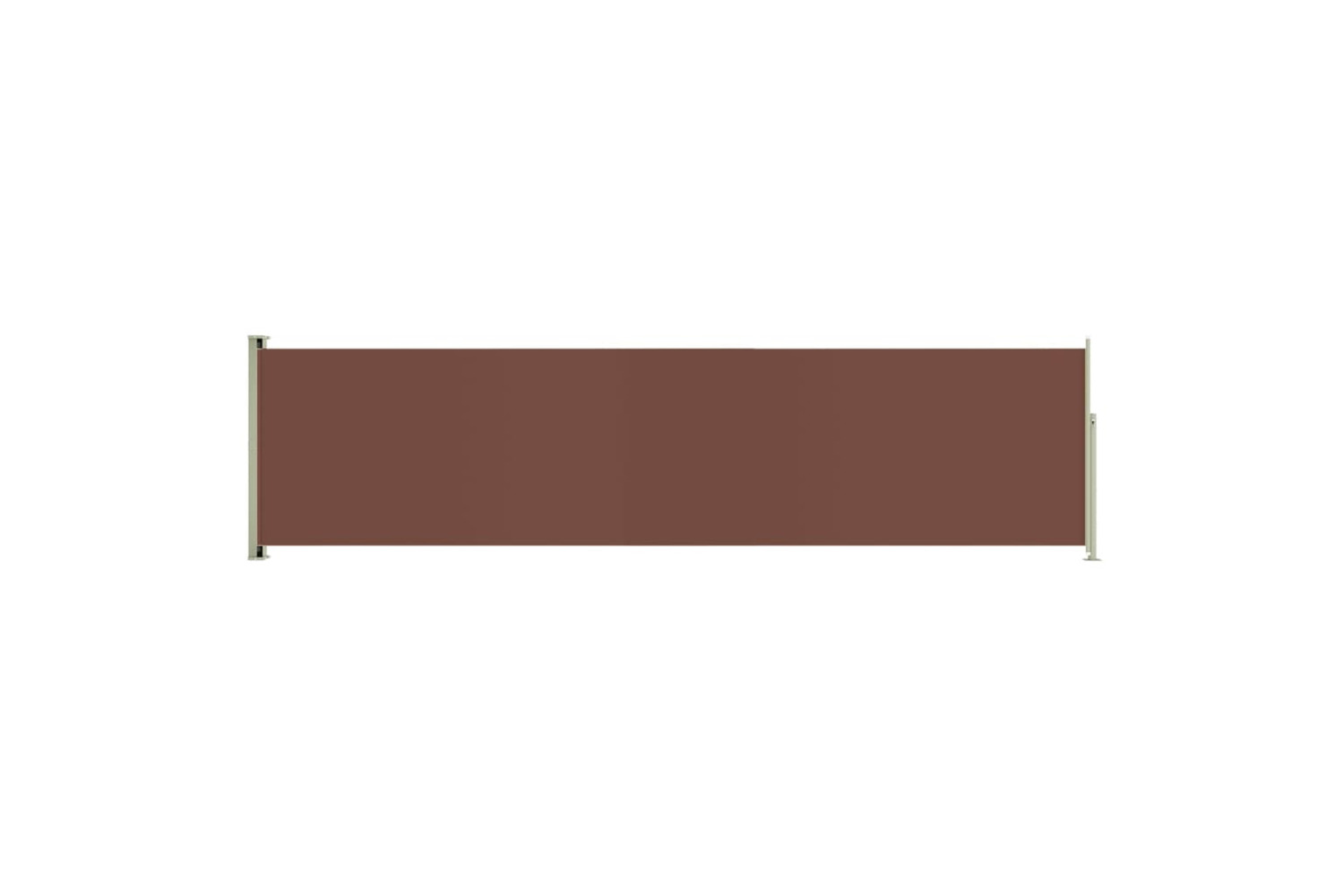 vidaXL 317963 Patio Retractable Side Awning 160x600cm Brown