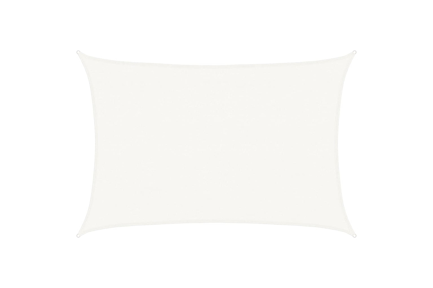 vidaXL 43017 Sunshade Sail Hdpe Rectangular 4x6 M White
