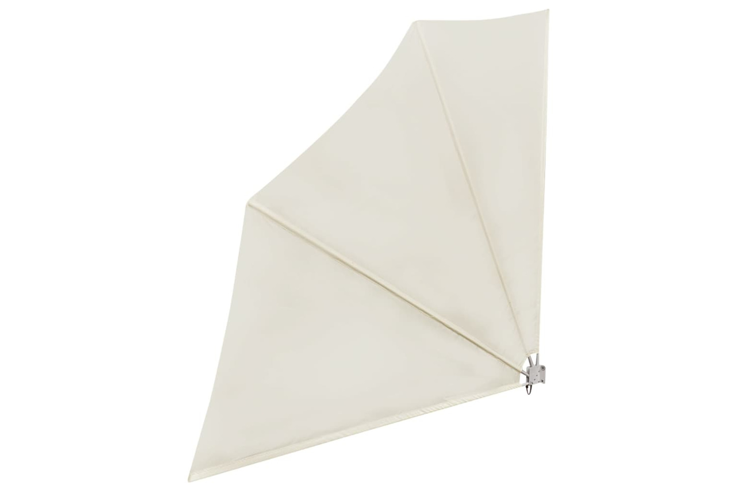 vidaXL 41578 Collapsible Balcony Side Awning Cream 140x140cm