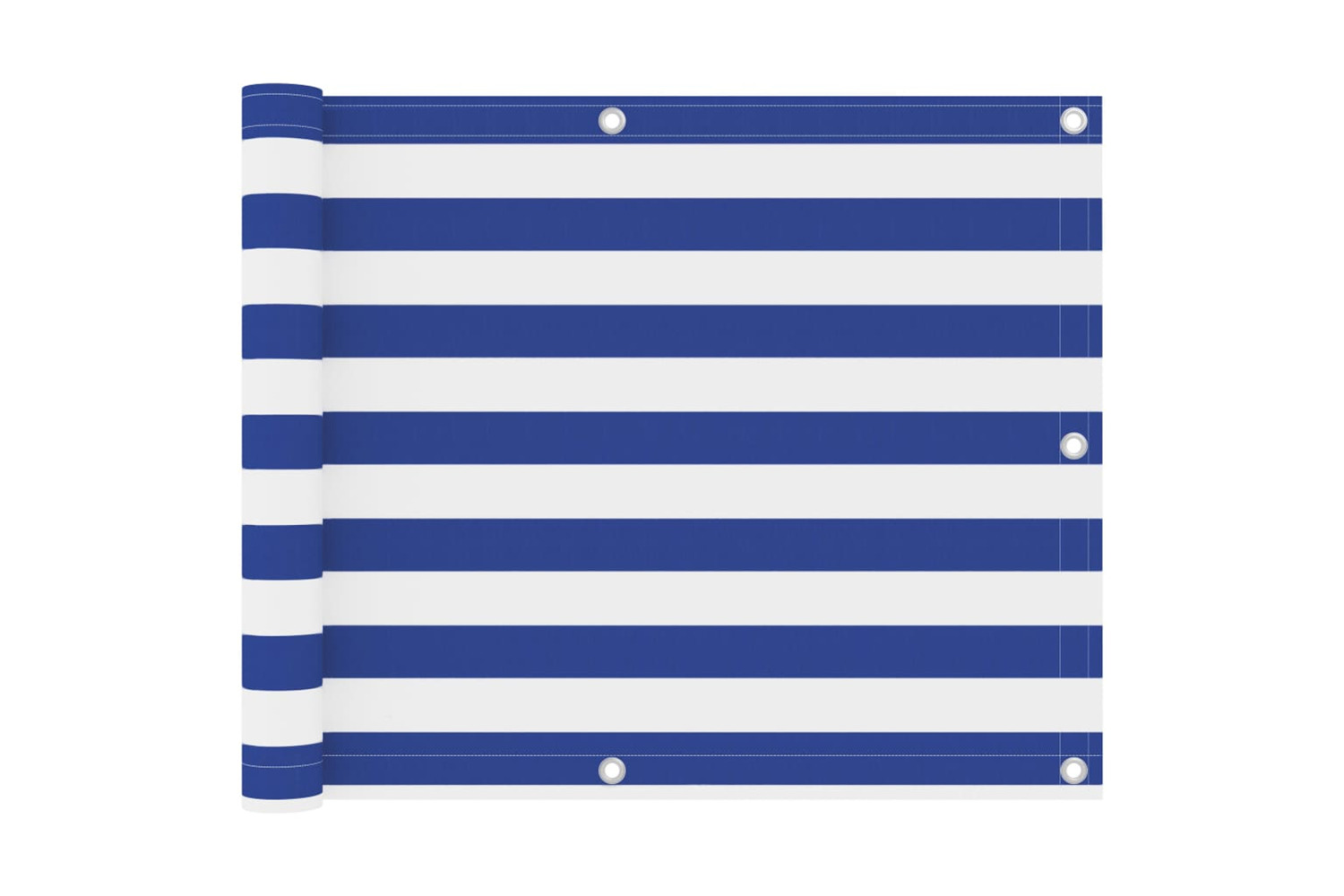 vidaXL 134914 Balcony Screen White And Blue 75x500cm Oxford Fabric