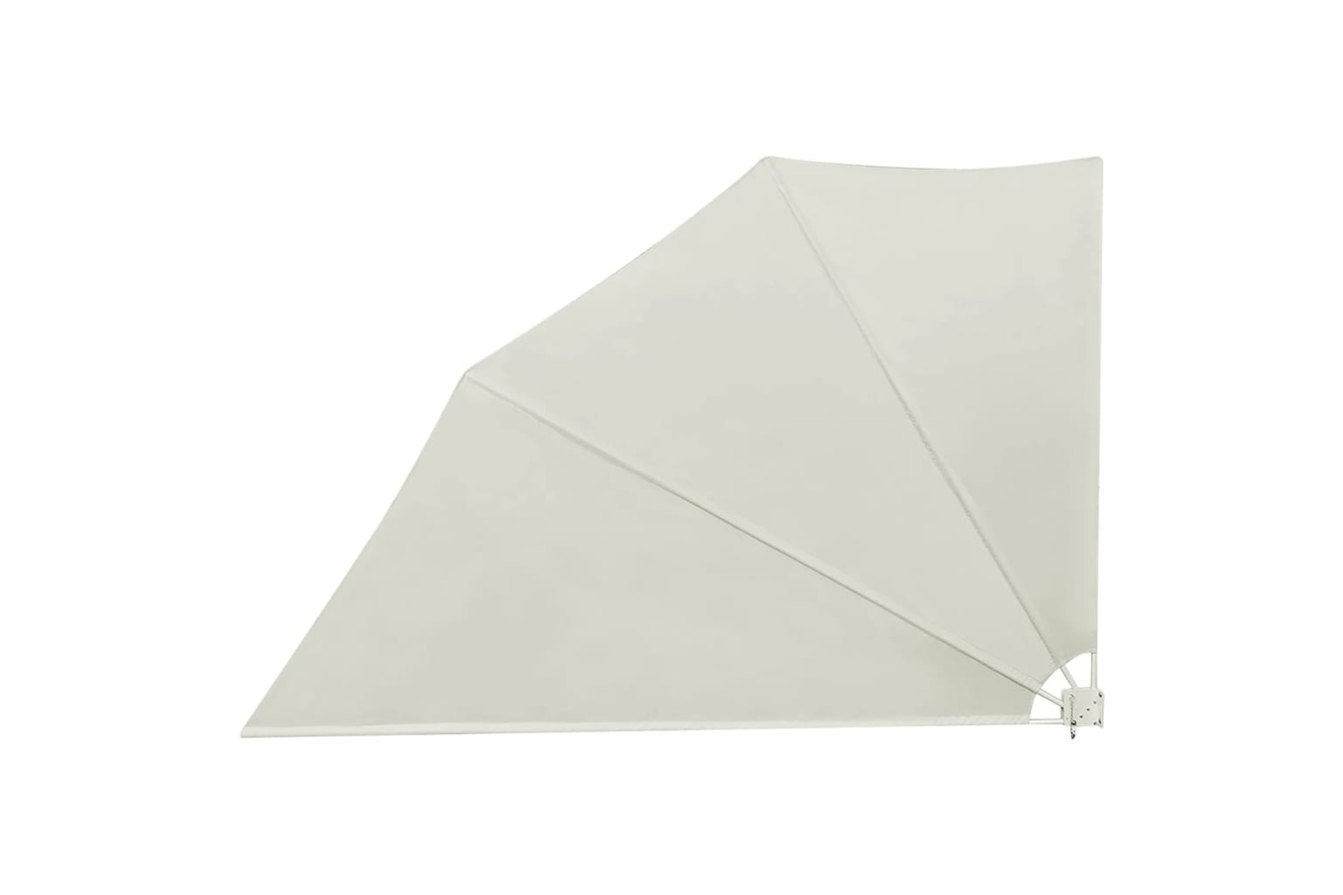vidaXL 41577 Collapsible Balcony Side Awning Cream 160x240cm
