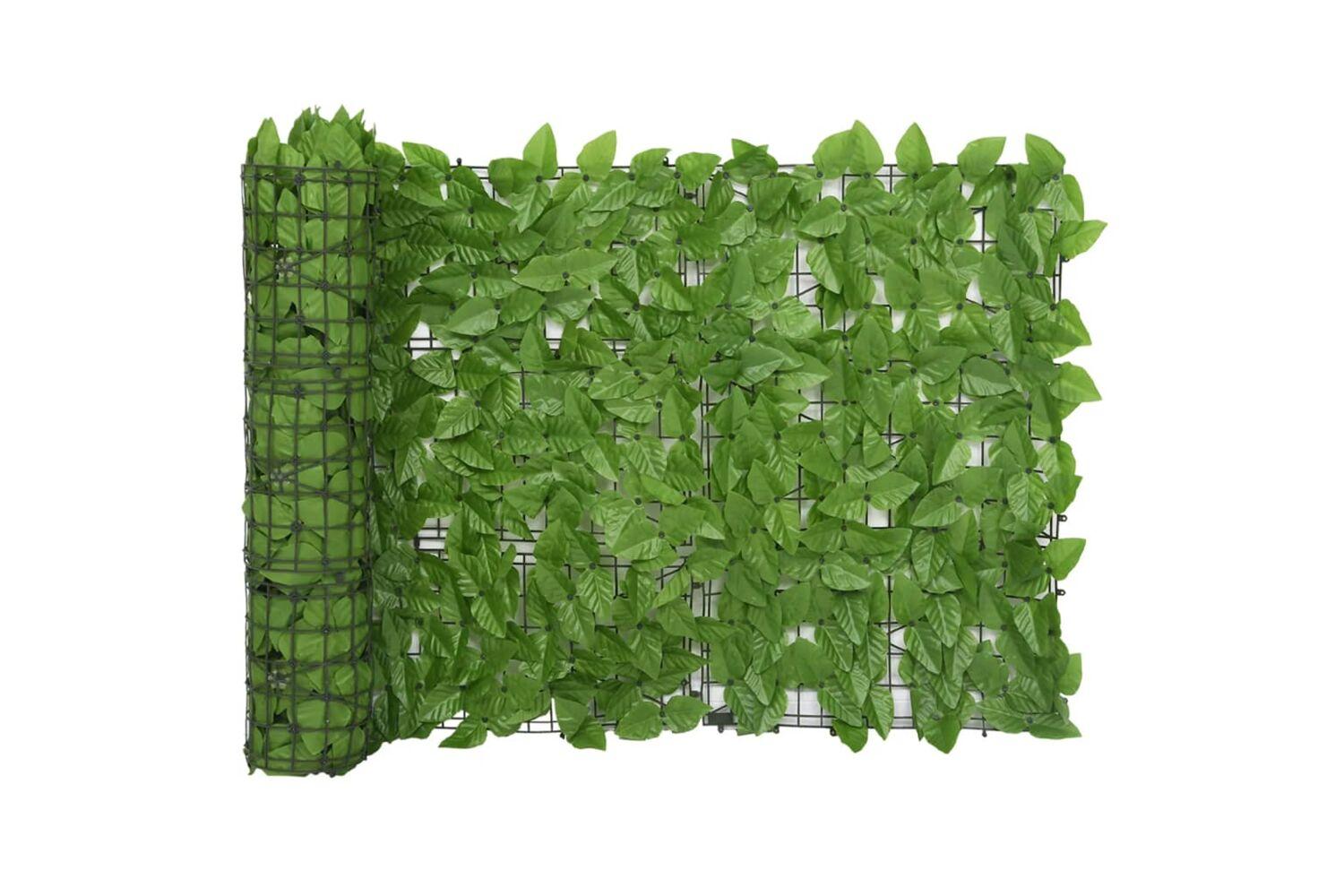 vidaXL 315496 Balcony Screen With Green Leaves 400x75cm