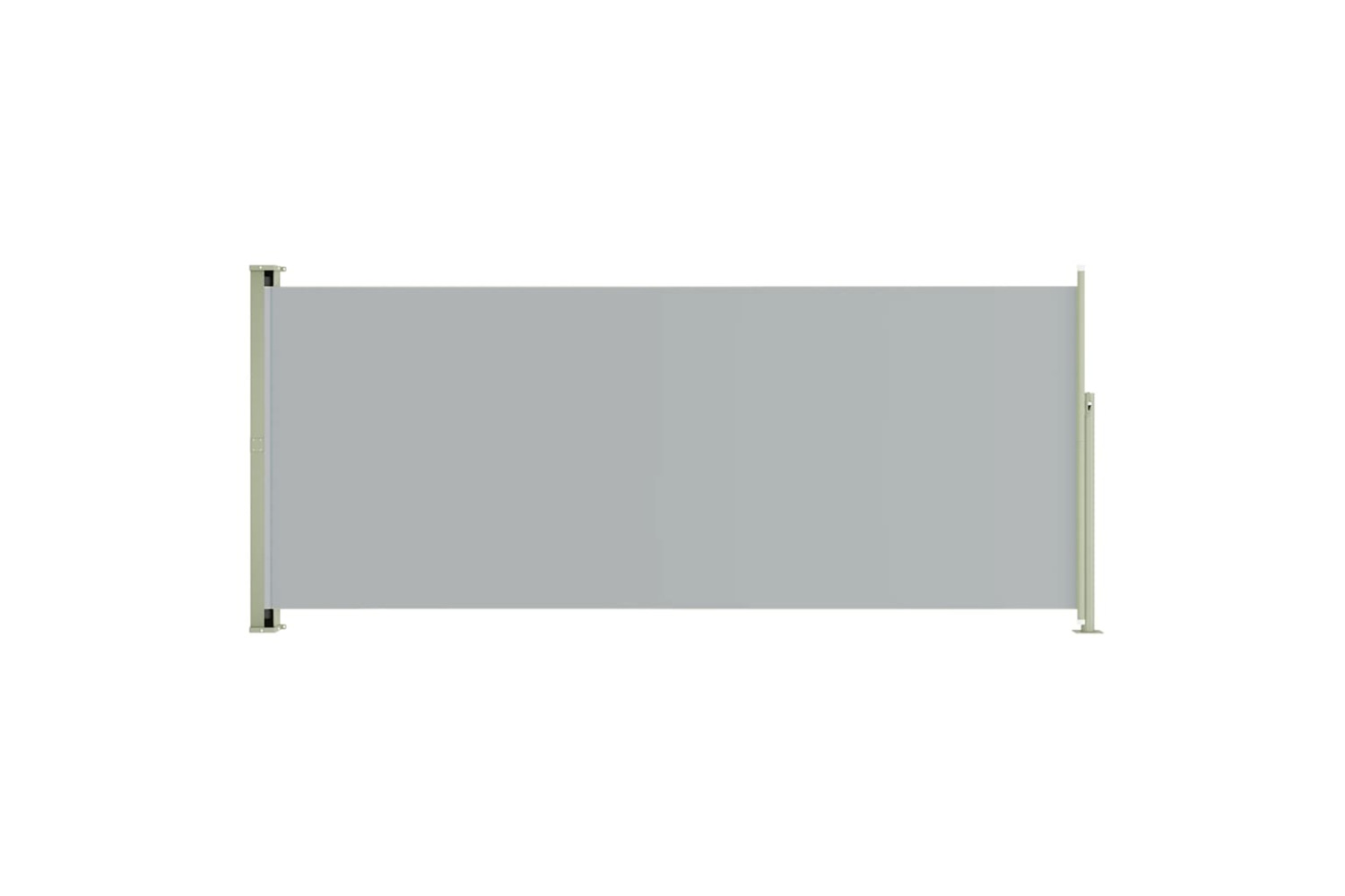 vidaXL 317942 Patio Retractable Side Awning 220x500cm Grey