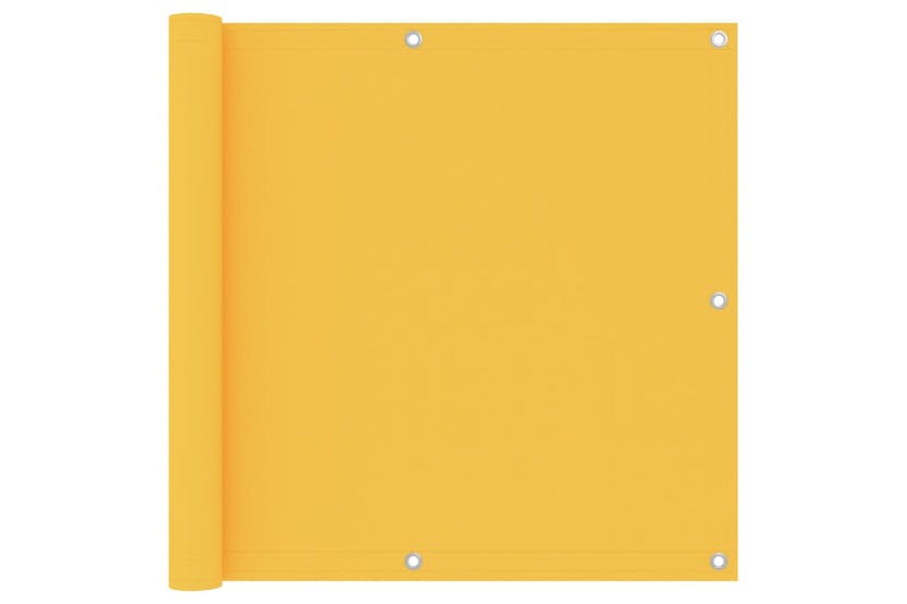 Vidaxl 135027 Balcony Screen Yellow 90x600 Cm Oxford Fabric