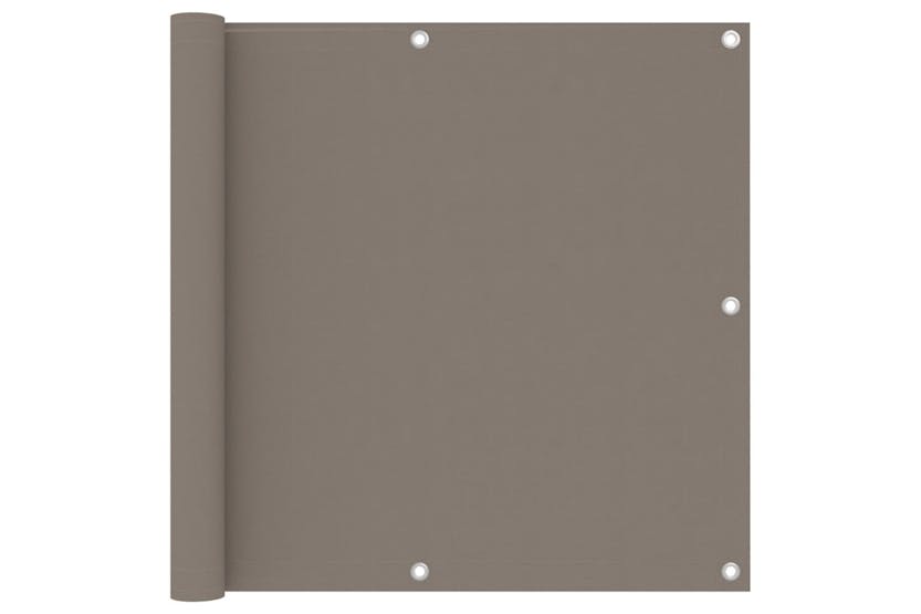 Vidaxl 134991 Balcony Screen Taupe 90x600 Cm Oxford Fabric