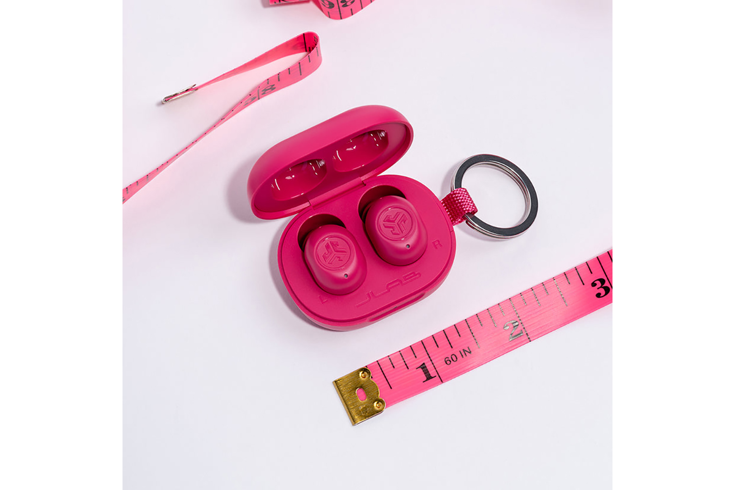 Hot pink wireless discount earbuds