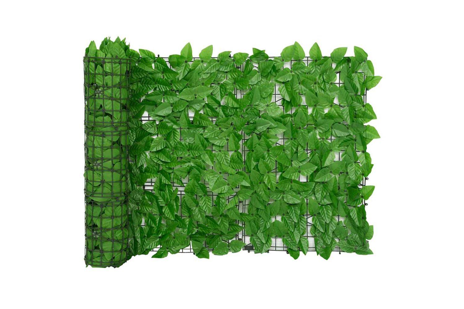 vidaXL 315497 Balcony Screen With Green Leaves 500x75cm