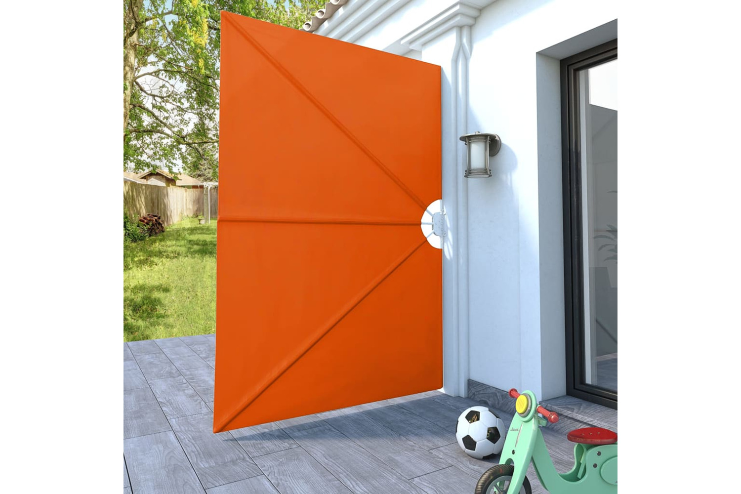 vidaXL 44571 Collapsible Terrace Side Awning Terracotta 240x160cm