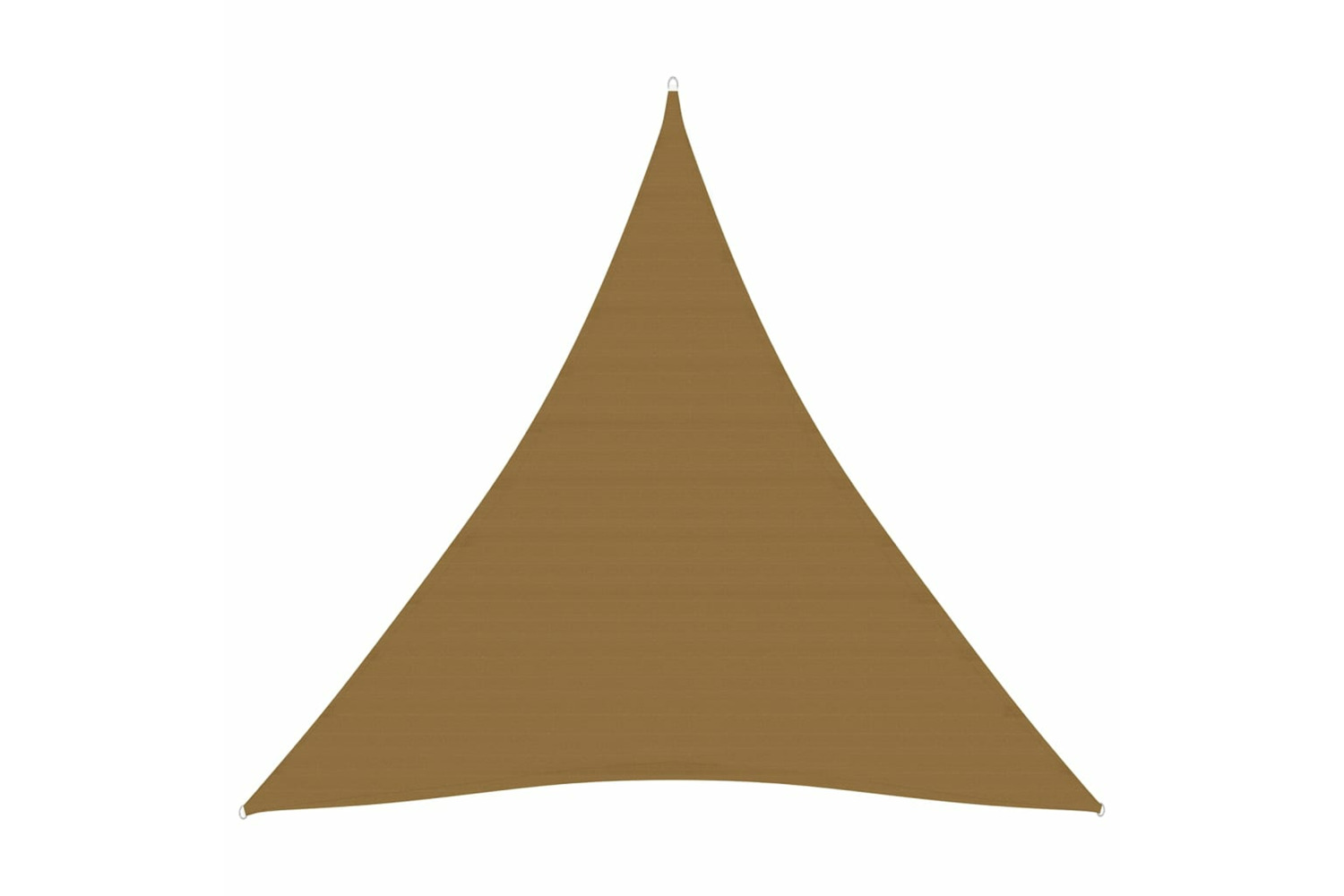 vidaXL 311418 Sunshade Sail 160 G/m² Taupe 3.6x3.6x3.6 M Hdpe