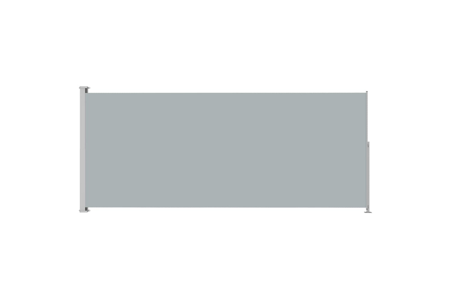 vidaXL 313407 Patio Retractable Side Awning 180x500cm Grey