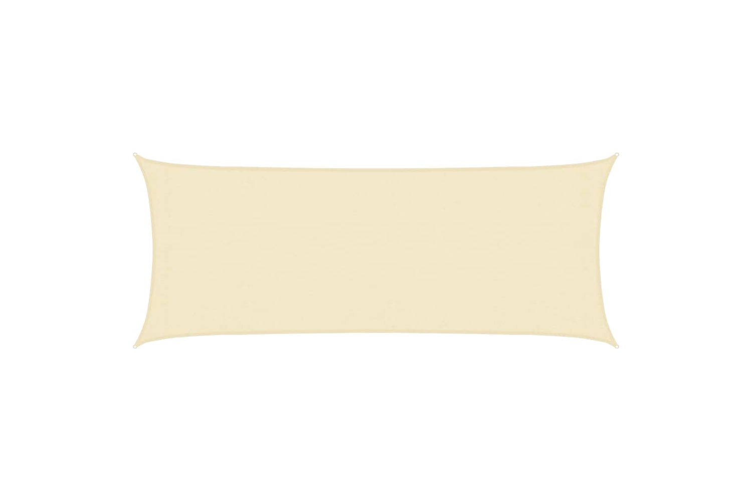 vidaXL 311176 Sunshade Sail 160 G/m² Cream 2x5 M Hdpe