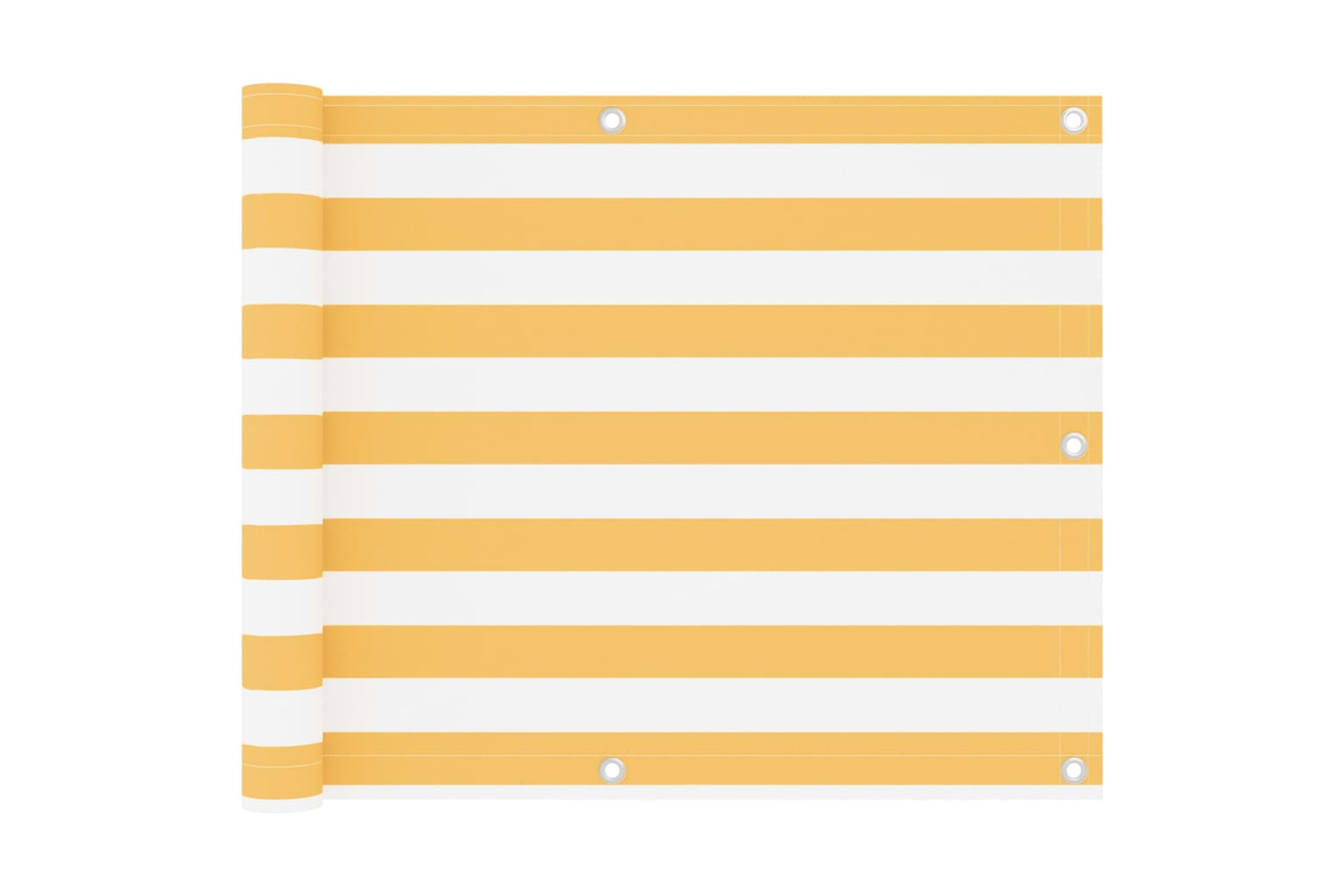 vidaXL 134903 Balcony Screen White And Yellow 75x600cm Oxford Fabric