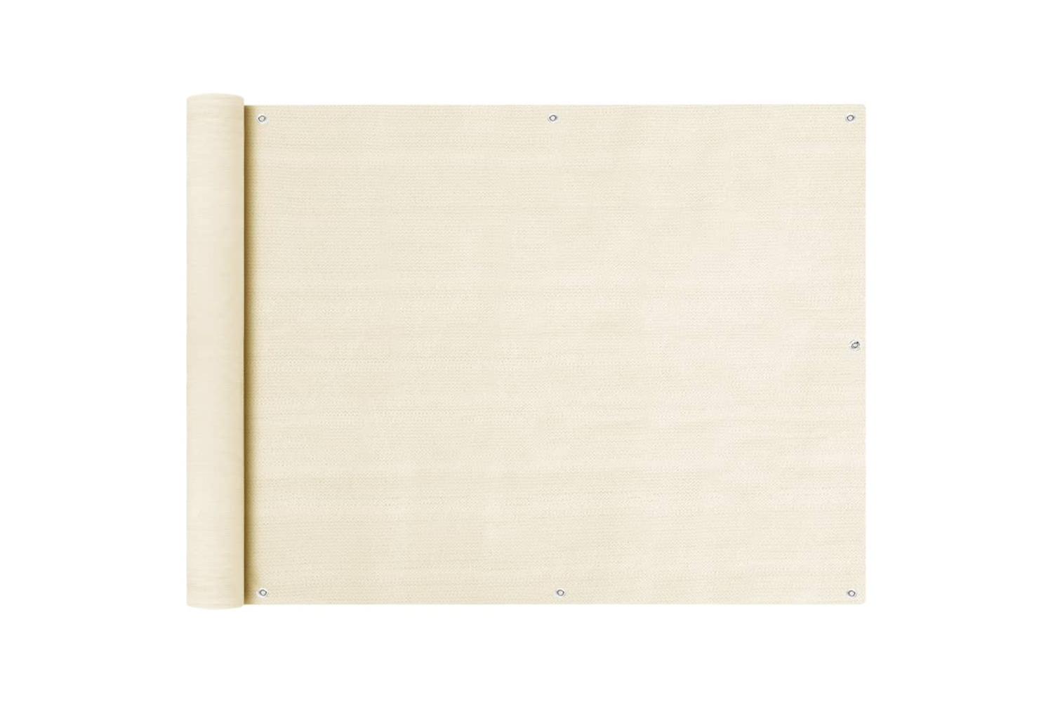vidaXL 310927 Balcony Screen Cream 90x600cm Hdpe