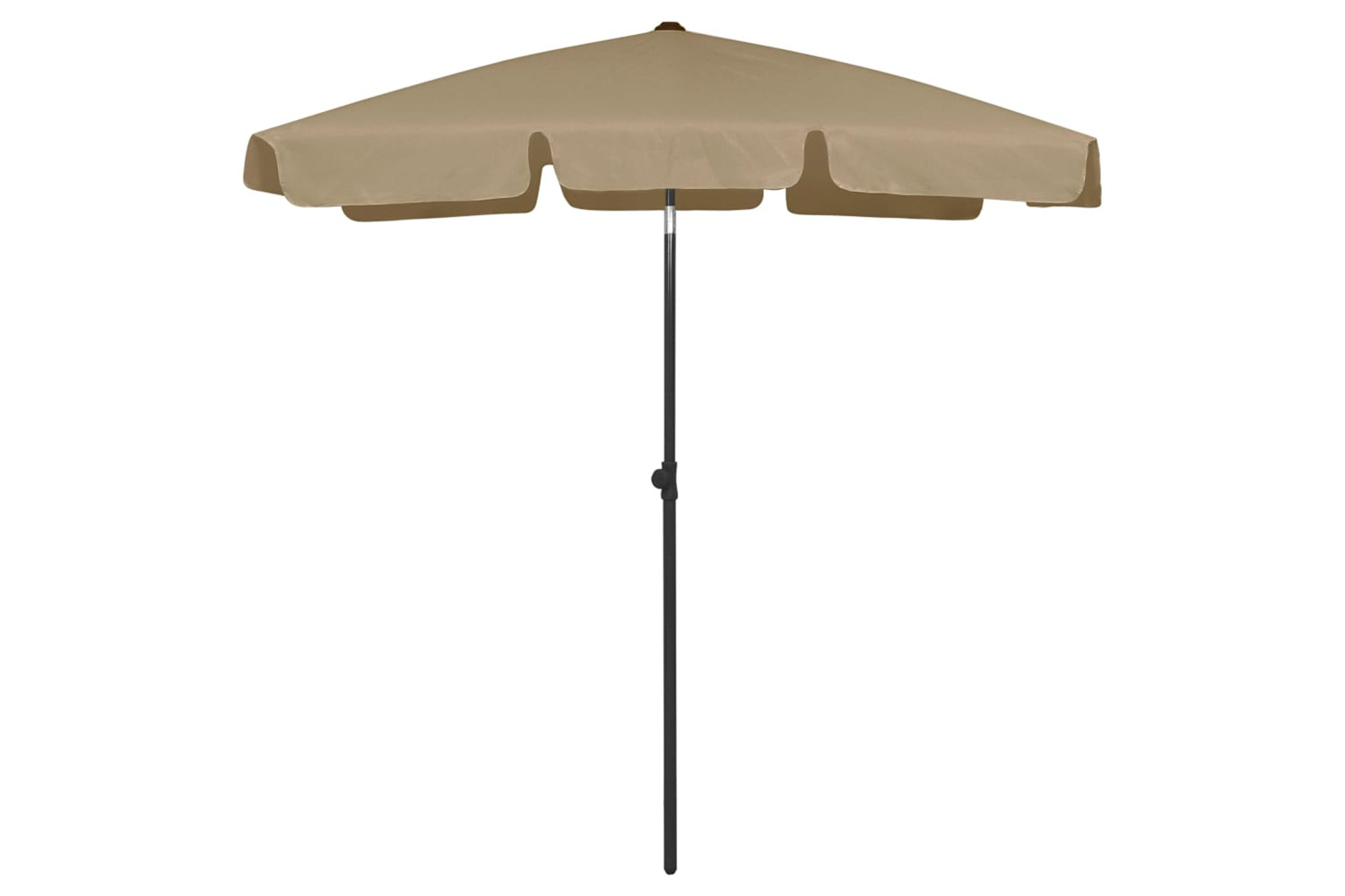 vidaXL 314722 Beach Umbrella Taupe 180x120cm