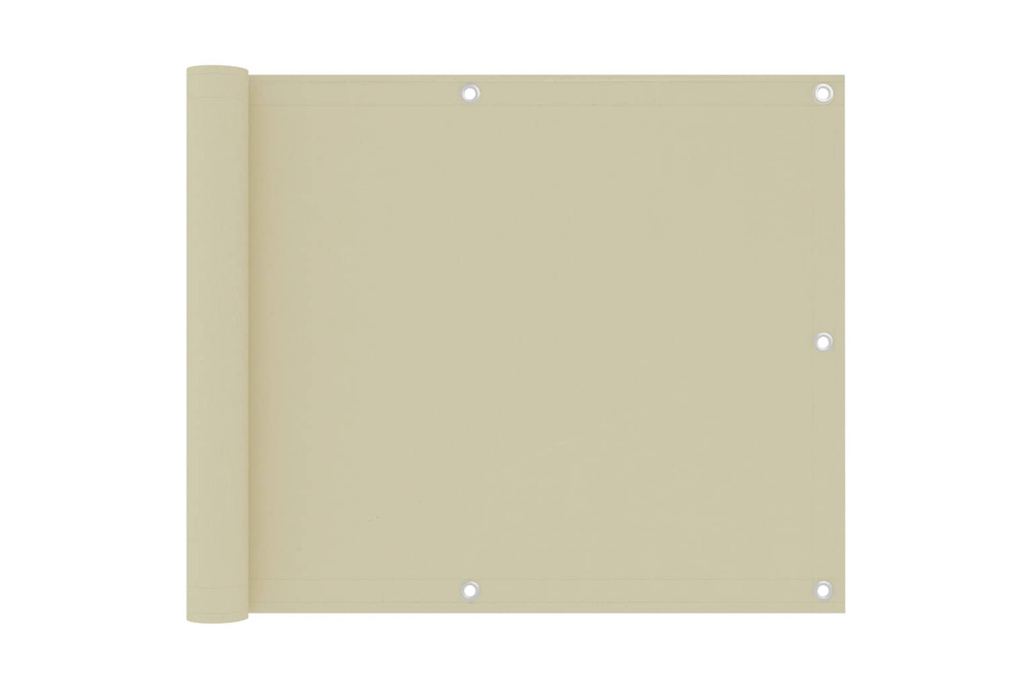 vidaXL 134950 Balcony Screen Cream 75x500cm Oxford Fabric