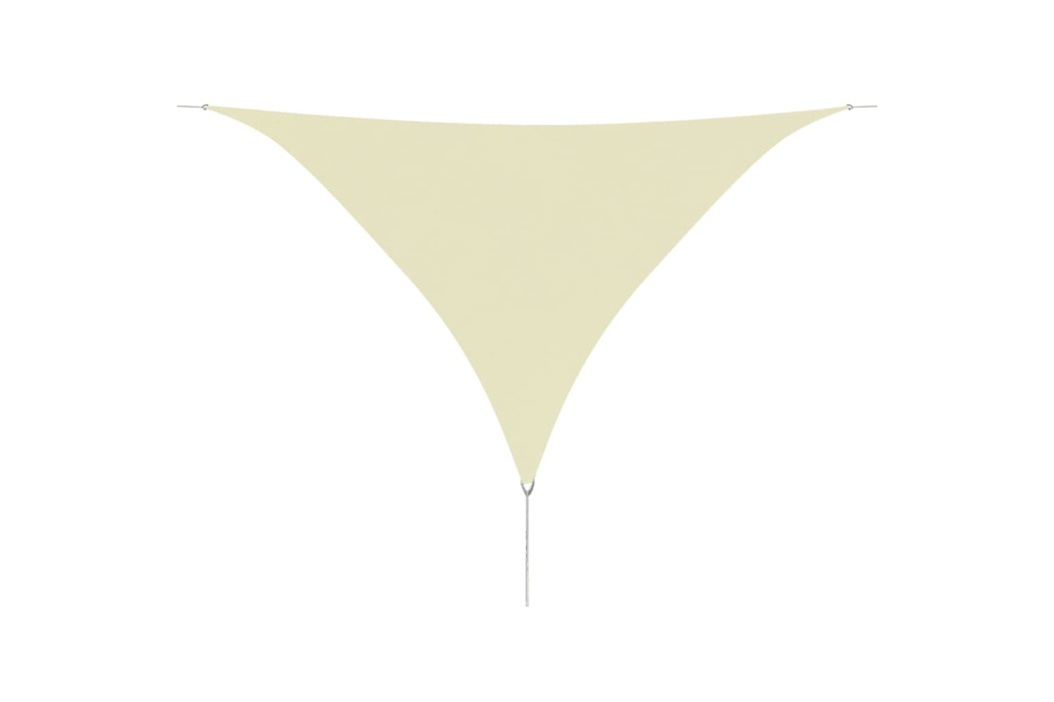 vidaXL 42300 Sunshade Sail Oxford Fabric Triangular 3.6x3.6x3.6 M Cream
