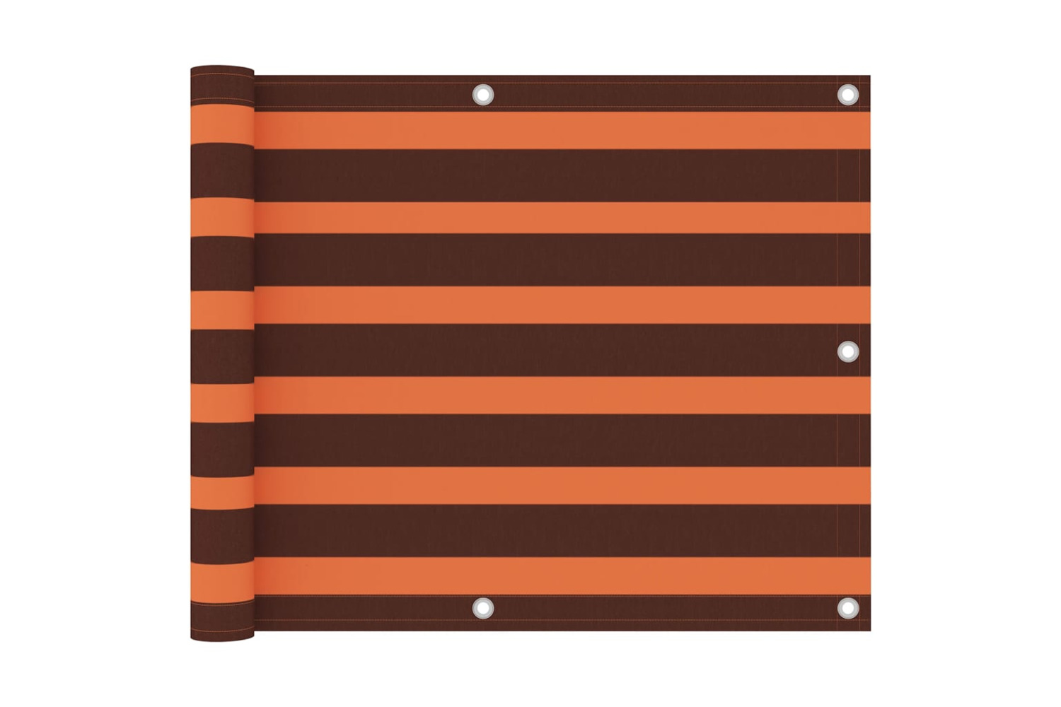 vidaXL 134924 Balcony Screen Orange And Brown 75x300cm Oxford Fabric