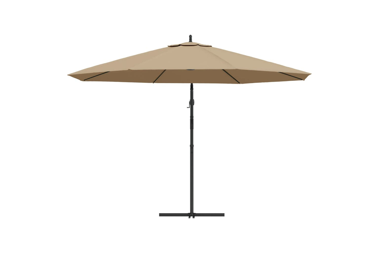 vidaXL 44506 Cantilever Umbrella With Aluminium Pole 350cm Taupe