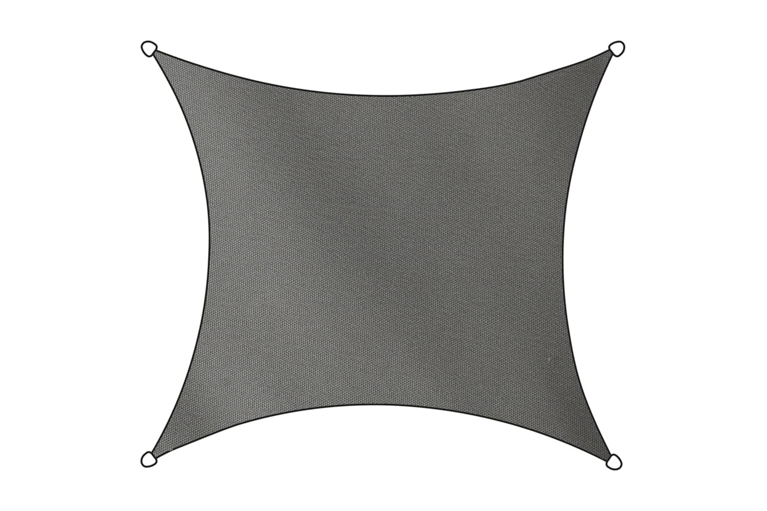 Livin'outdoor 441627 Shade Cloth Como Polyester Square 5x5 M Grey