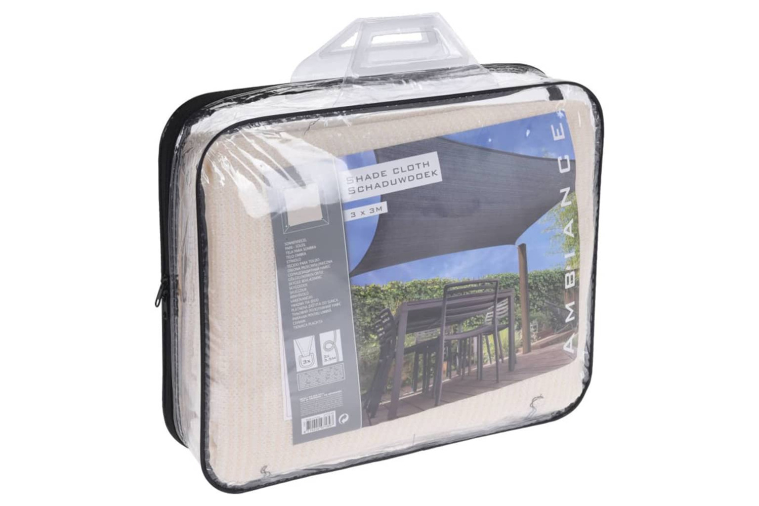 Progarden 446749 Shade Cloth 3x3m Cream Square