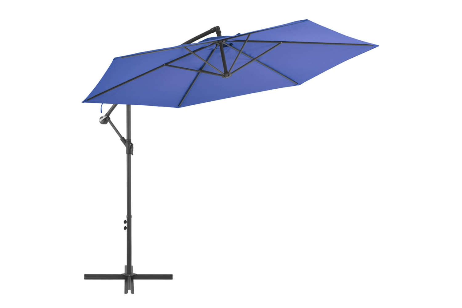 vidaXL 47133 Cantilever Umbrella With Aluminium Pole 300cm Blue