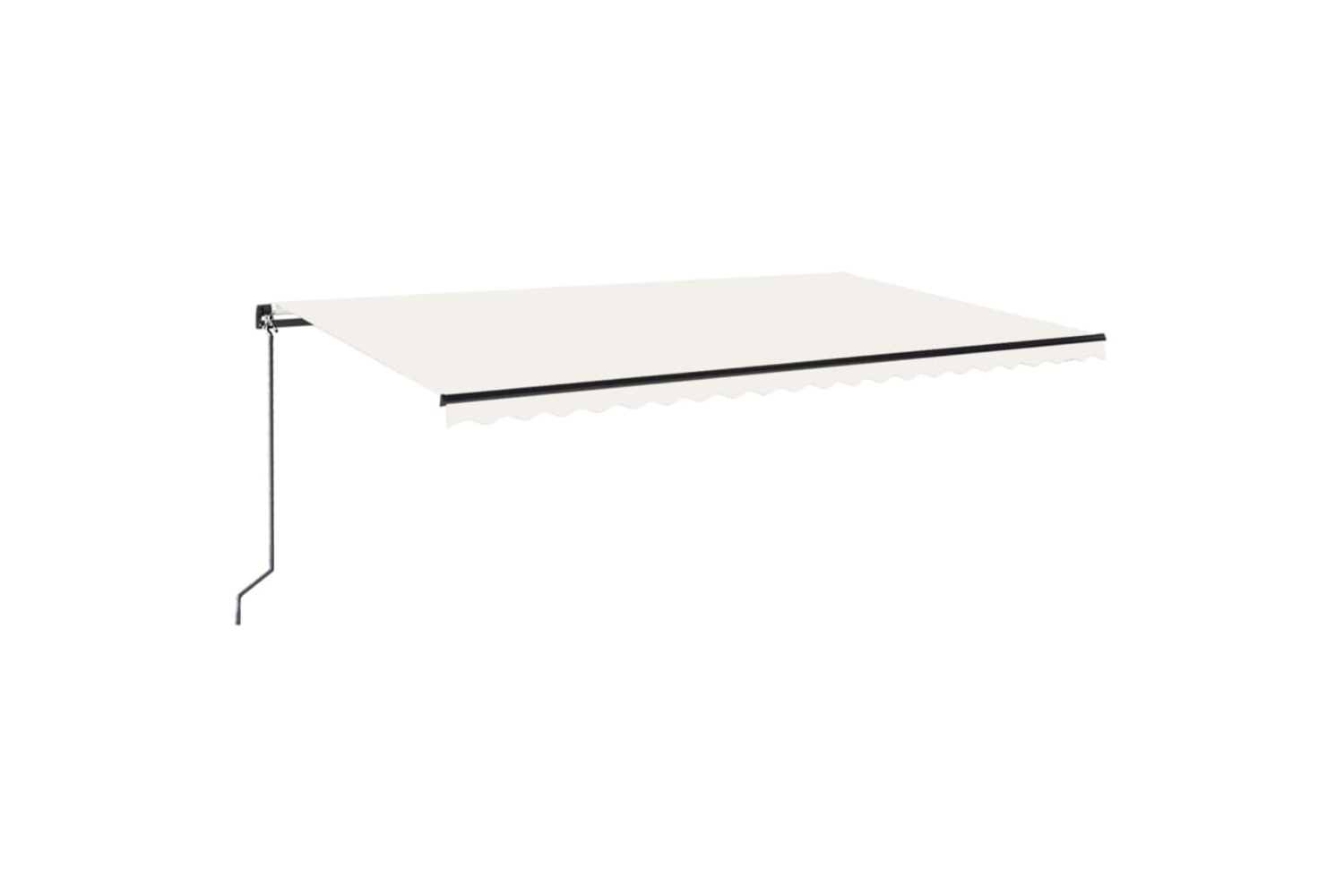 vidaXL Manual Retractable Awning 500x300cm Cream