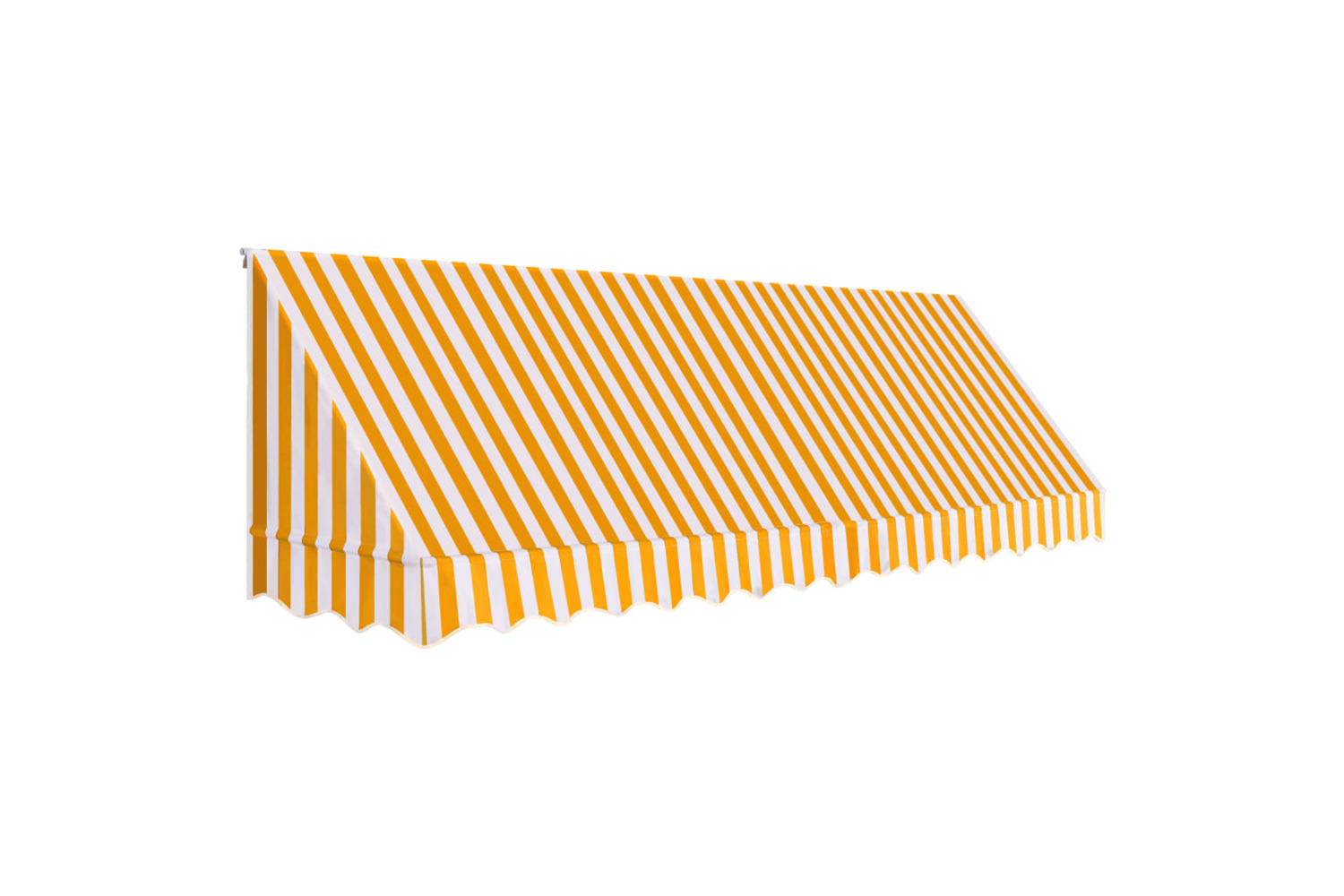 vidaXL Bistro Awning 400x120cm Orange And White