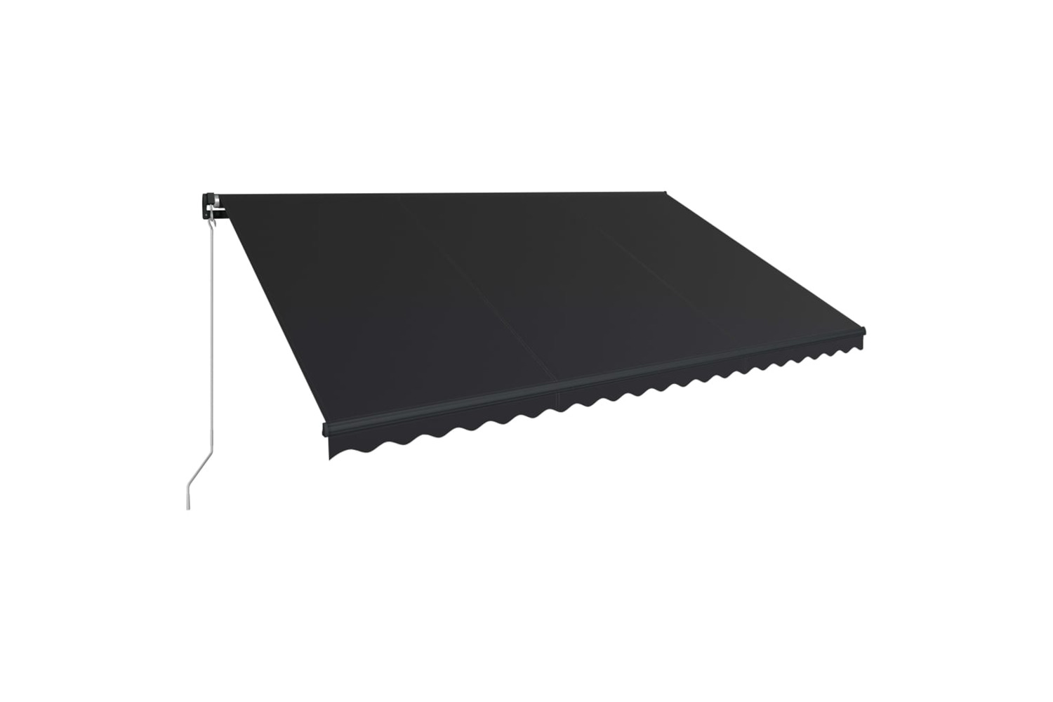 Vidaxl Manual Retractable Awning 500x300 Cm Anthracite