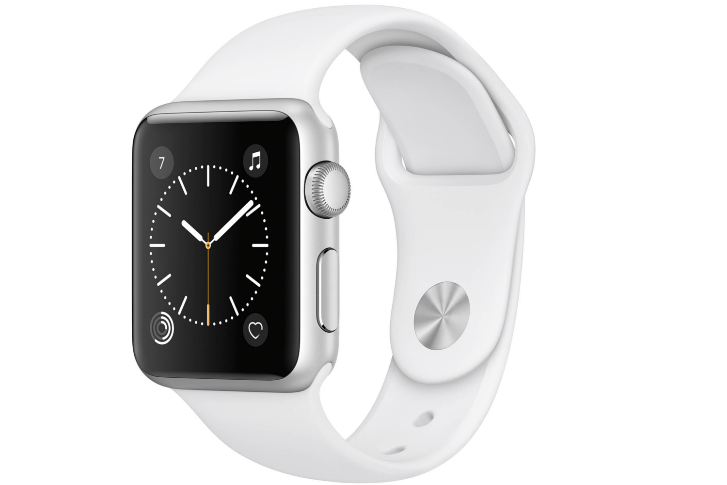 Apple Watch Series 1 | 38mm Silver Aluminium Case with White Sport Band