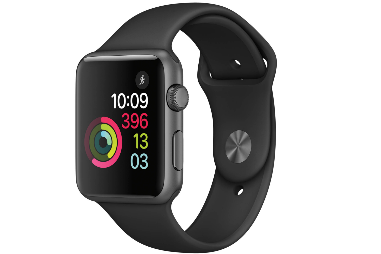 Apple Watch Series 1 | 42mm Space Grey Aluminium Case with Black Sport Band