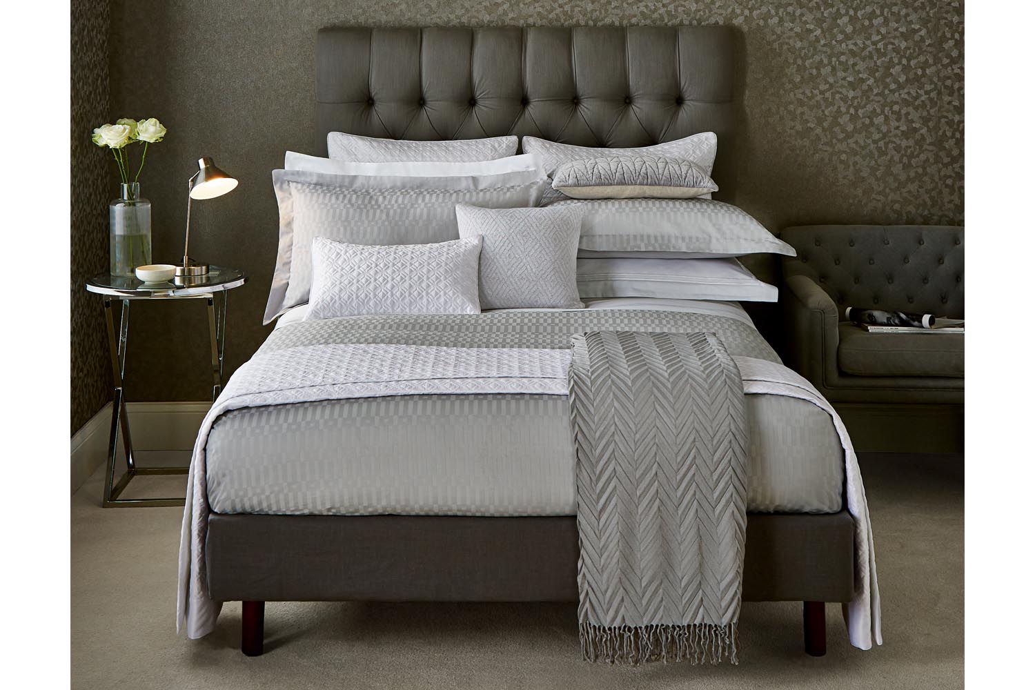 Kilburn Platinum Duvet Set | Double