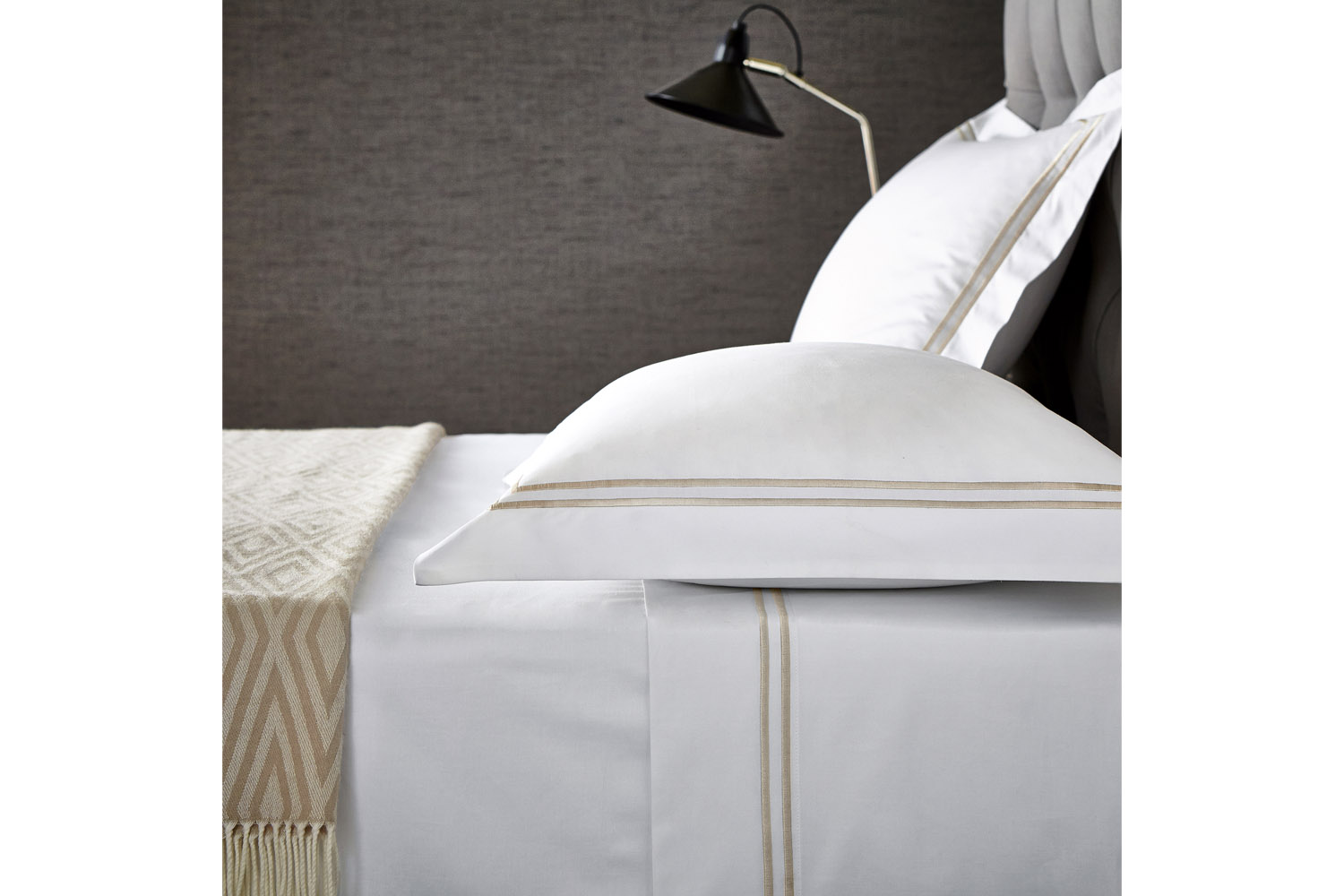 Linley Flat Sheet Super King | Stone