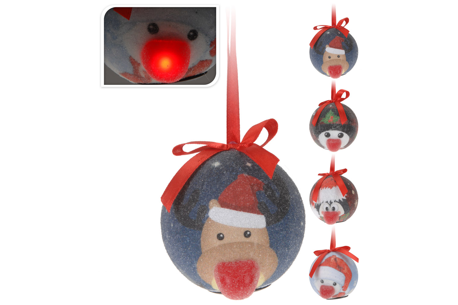 Christmas Baulbe with Red LED