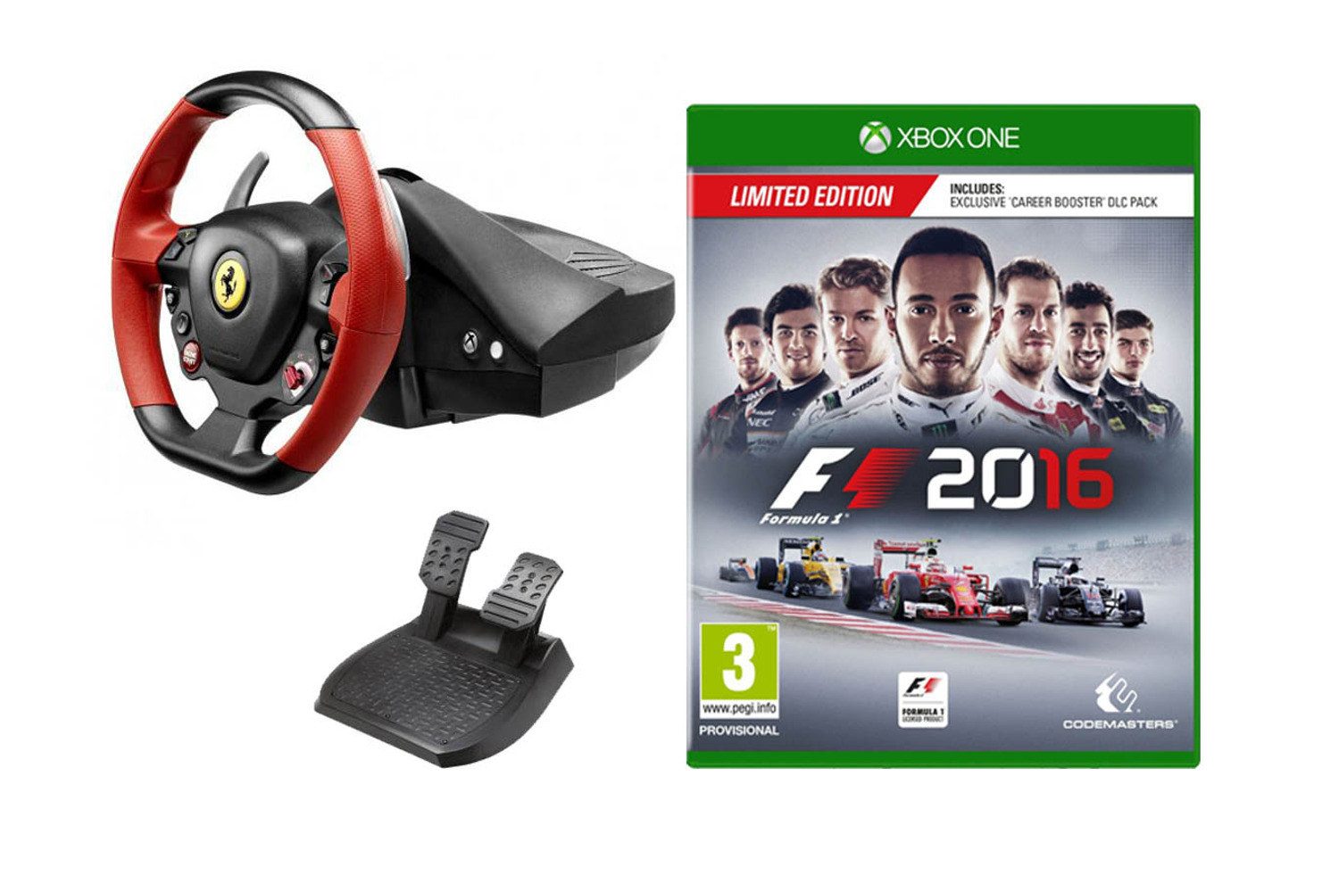 Ferrari 458 Steering Wheel & F1 2016 | Xbox One