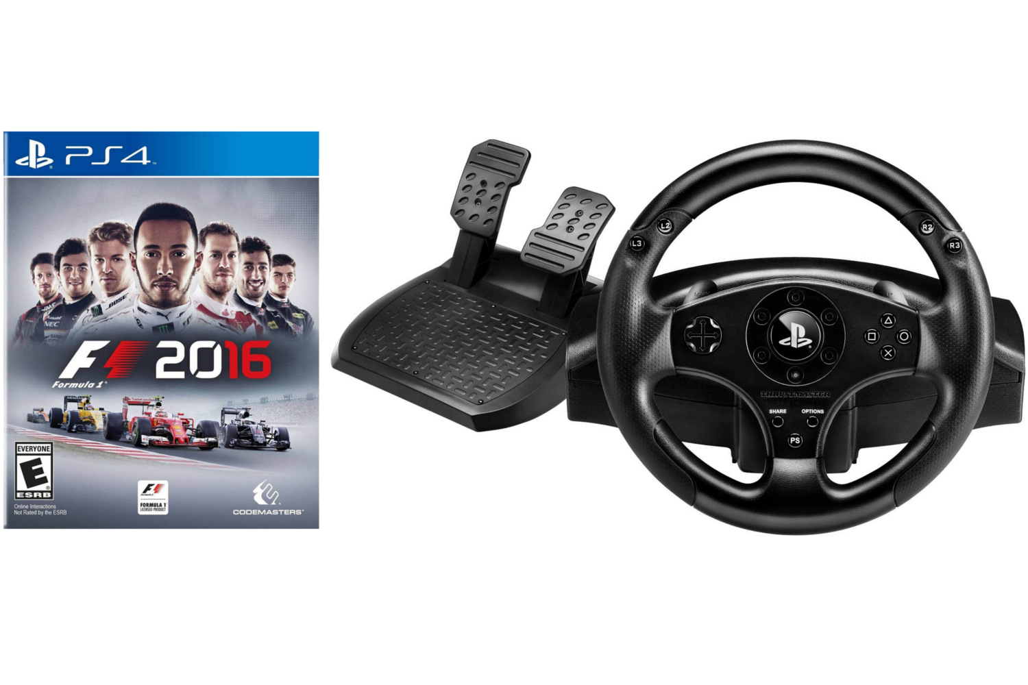 Playstation T80 Racing Wheel & F1 2016 | PS4