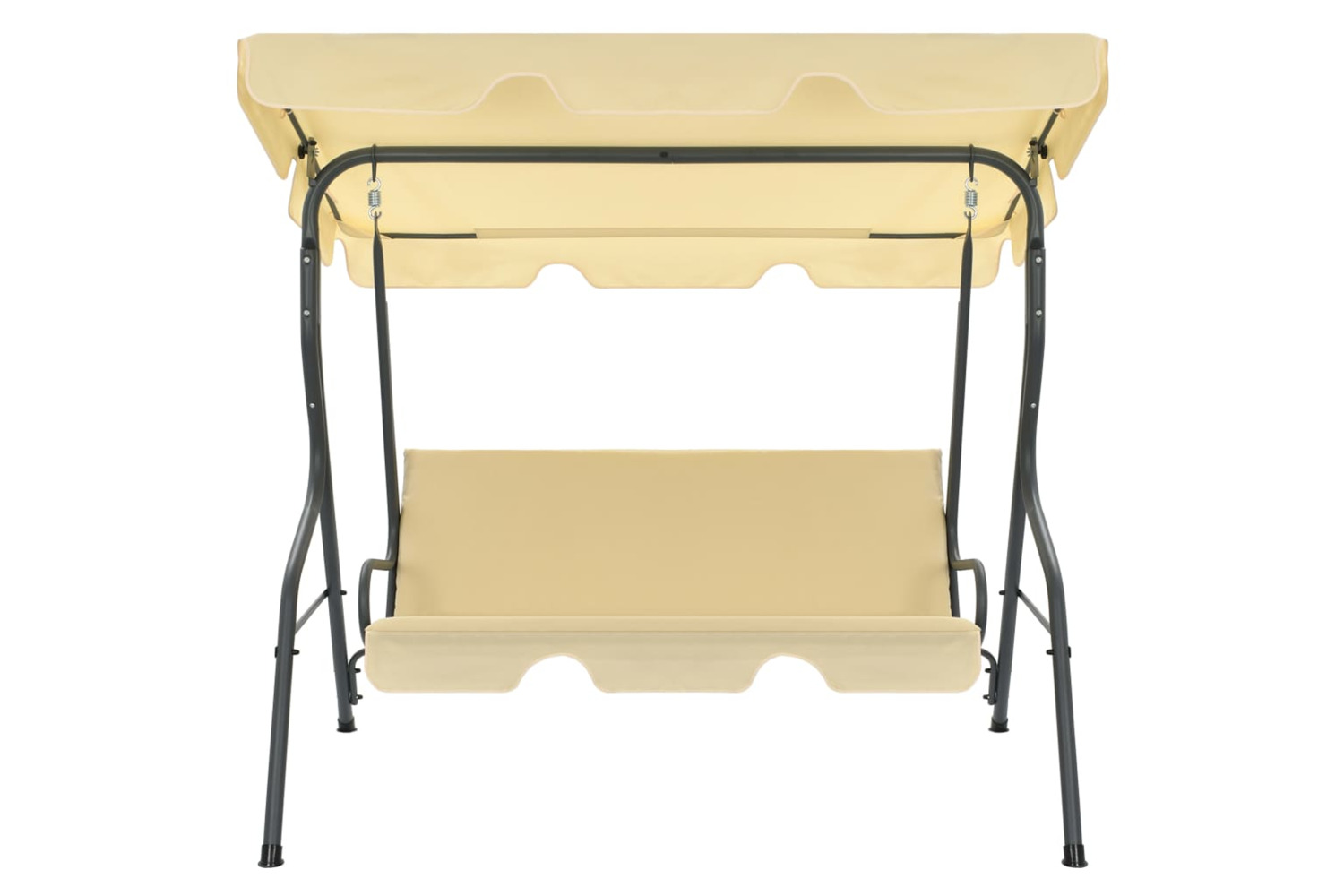 vidaXL 45350 Garden Swing Chair Cream White 170x110x153cm