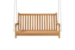 Vidaxl 316628 Swing Bench Solid Teak Wood 114x60x64 Cm