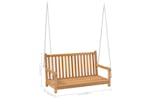 Vidaxl 316628 Swing Bench Solid Teak Wood 114x60x64 Cm