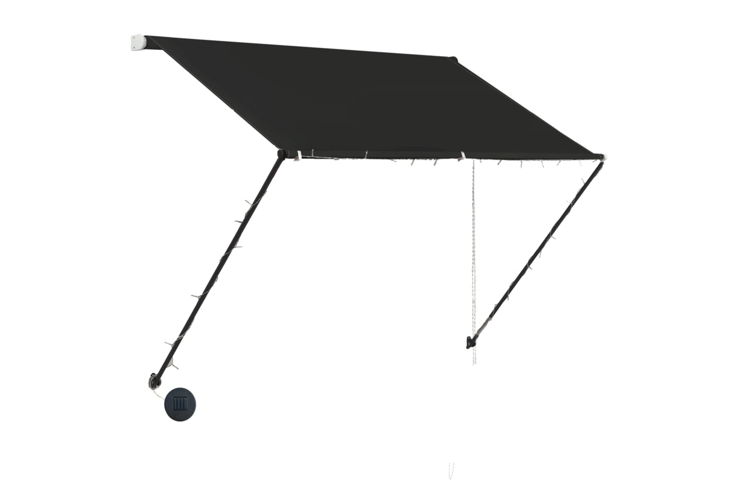 vidaXL 145914 Retractable Awning With Led 100x150cm Anthracite