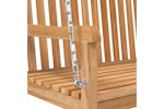 Vidaxl 316628 Swing Bench Solid Teak Wood 114x60x64 Cm