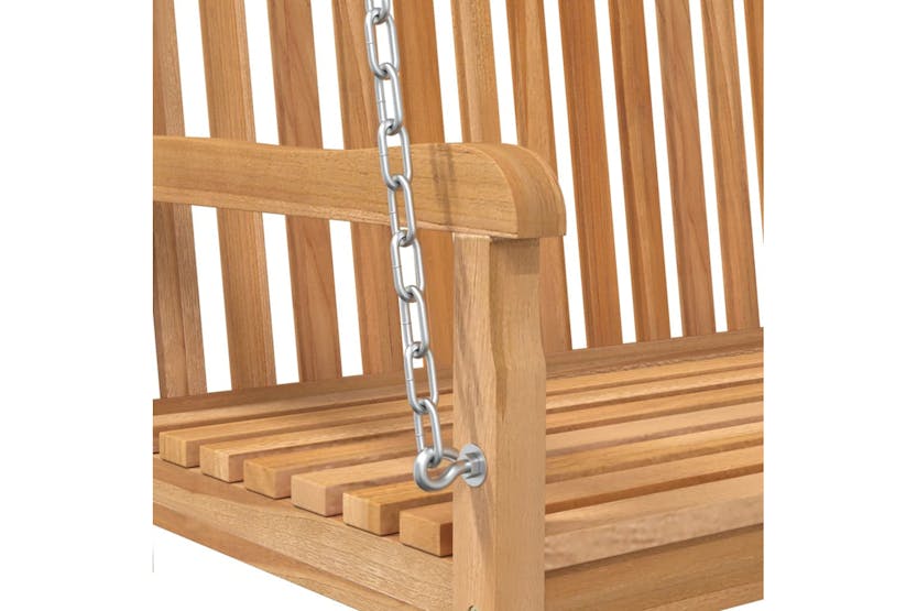 Vidaxl 316628 Swing Bench Solid Teak Wood 114x60x64 Cm