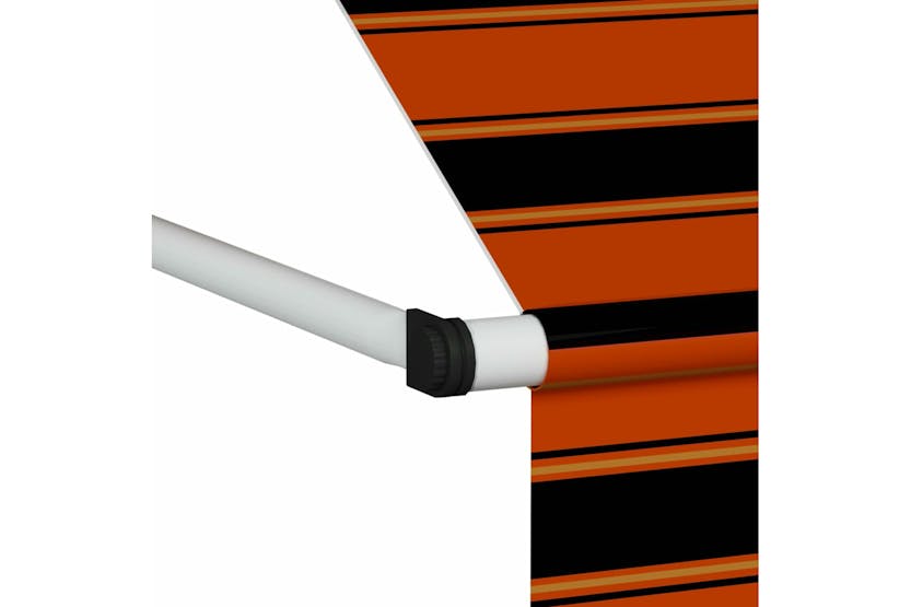 Vidaxl 145835 Manual Retractable Awning 150 Cm Orange And Brown